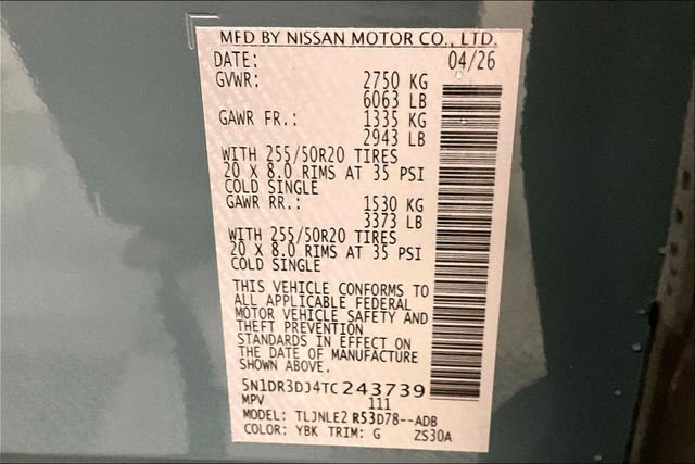 New 2026 Baltic Teal/Super Black Nissan Platinum image 41