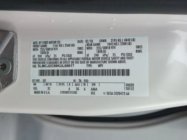 Used 2019 White Lincoln Select image 36