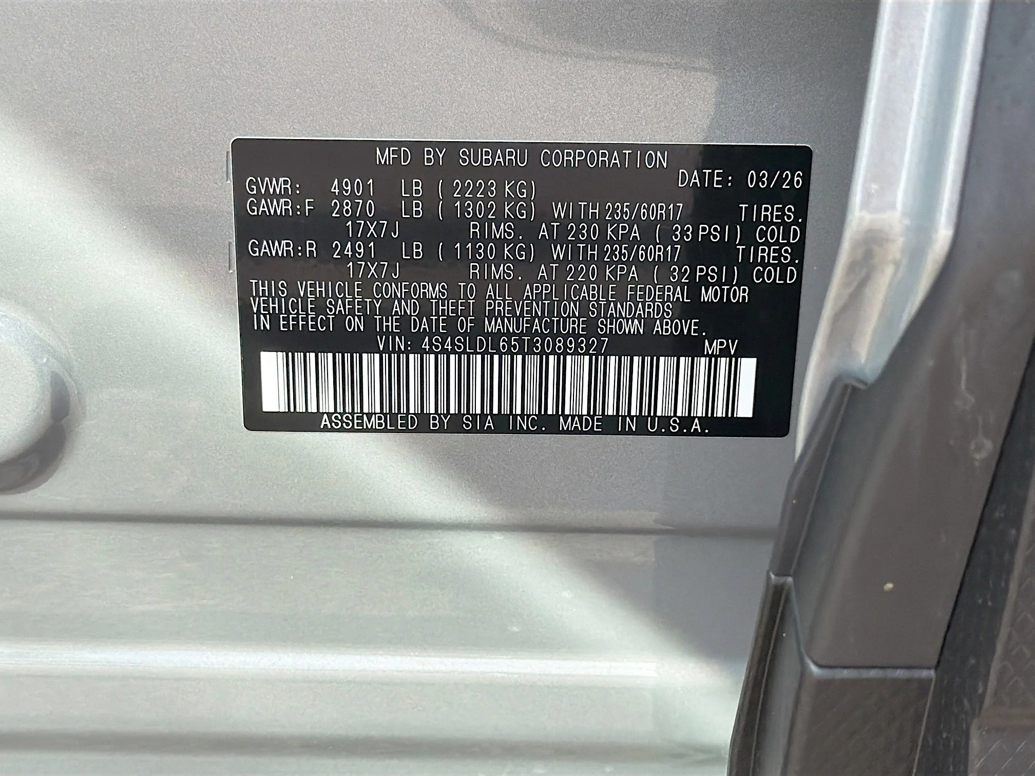 New 2026 River Rock Pearl Subaru Wilderness image 42