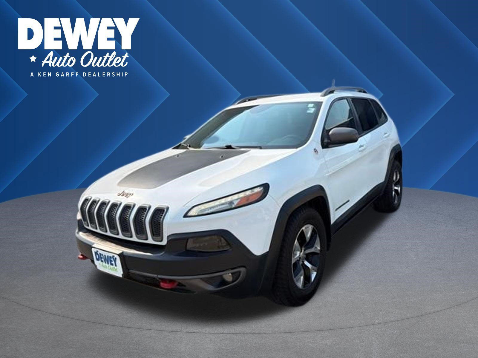 Used 2016 Bright White Clearcoat Jeep Trailhawk image 1