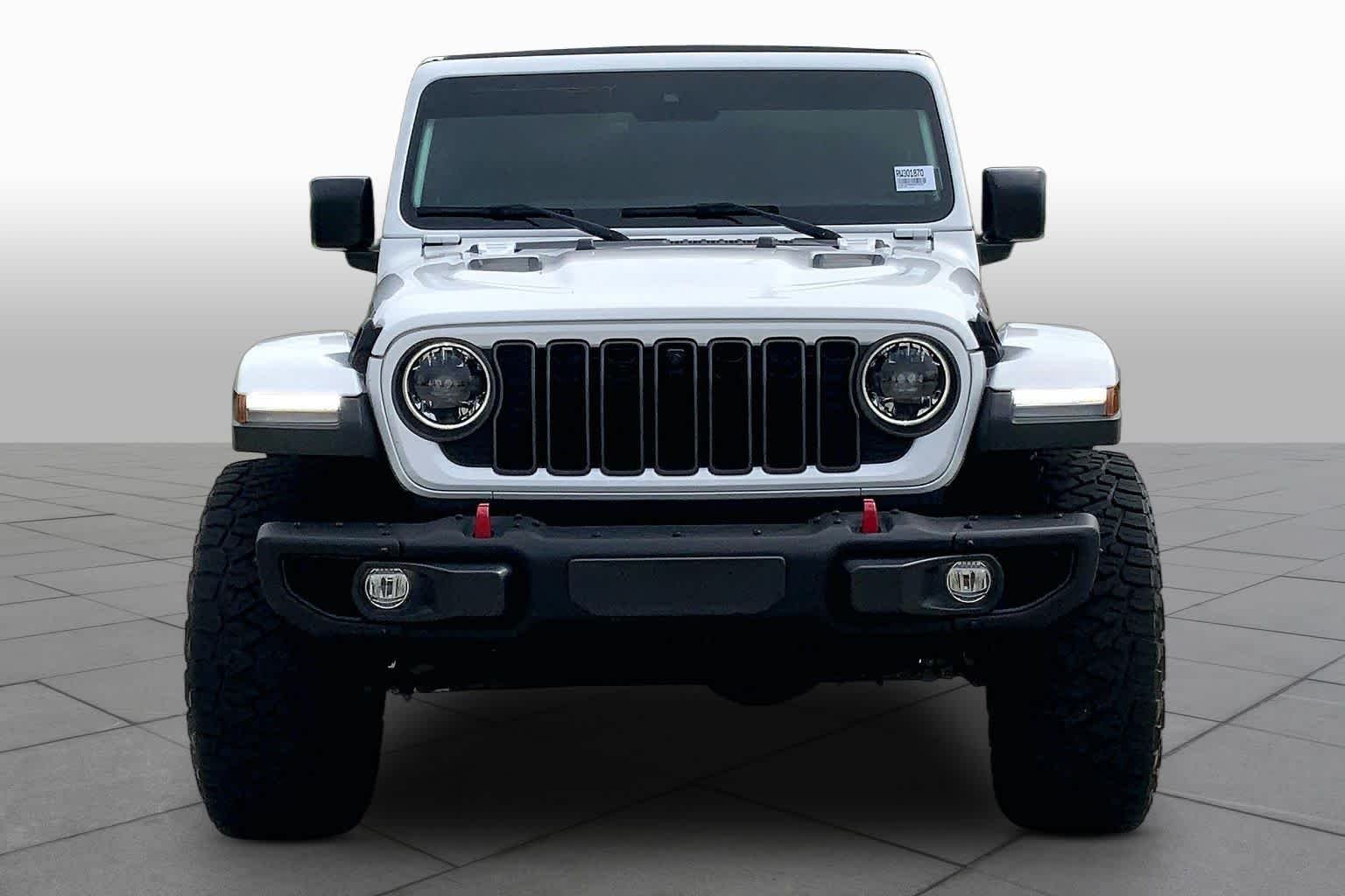 Used 2024 Bright White Clearcoat Jeep Rubicon X image 3