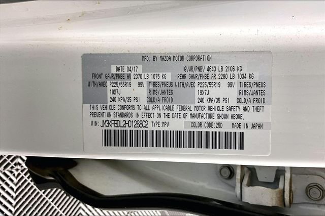 Used 2017 White Mazda Grand Touring image 2