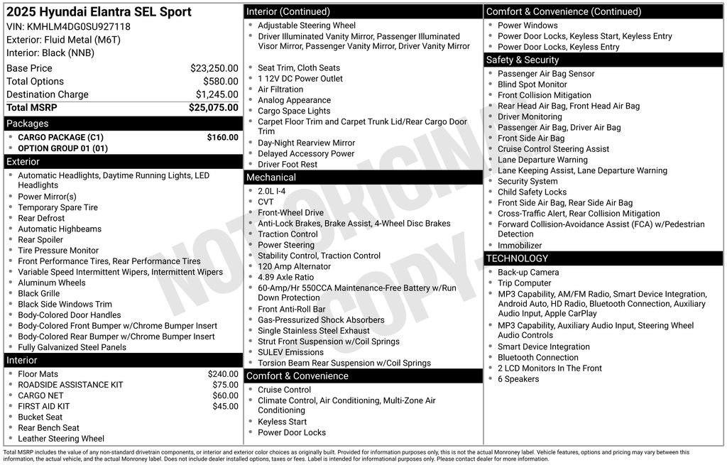 Used 2025 Silver Hyundai SEL Sport image 23