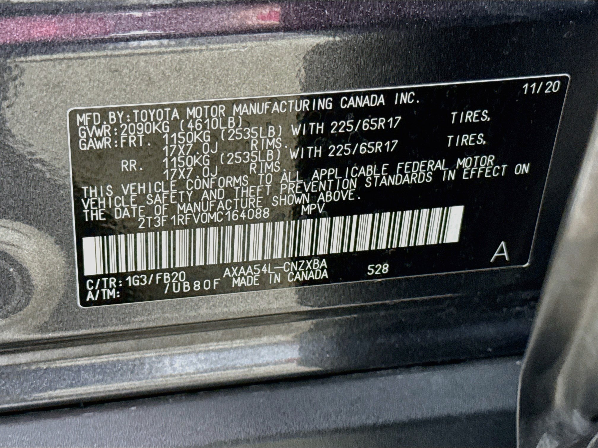Used 2021 Magnetic Gray Metallic Toyota LE image 28