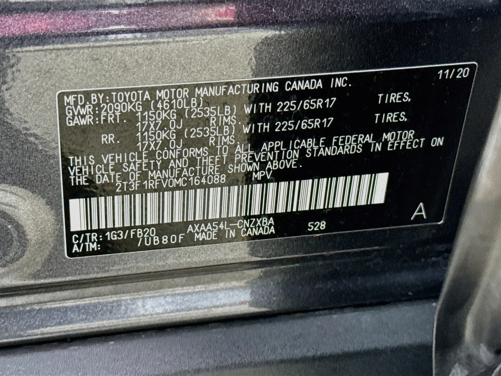 Used 2021 Magnetic Gray Metallic Toyota LE image 28