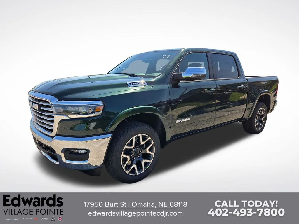 New 2026 Serrano-Green Metallic Exterior Paint RAM Laramie image 7