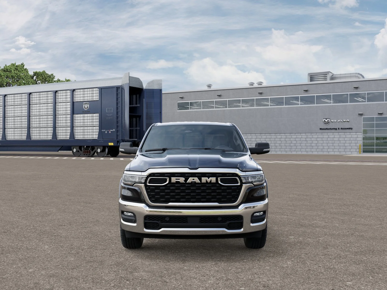 New 2026 Diamond Black Crystal Pearl-Coat Exterior Paint RAM Big Horn image 6