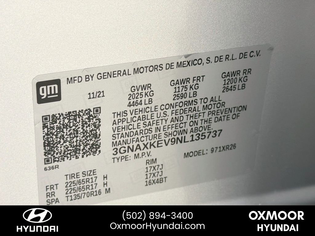 Used 2022 Silver Ice Metallic Chevrolet LT image 30