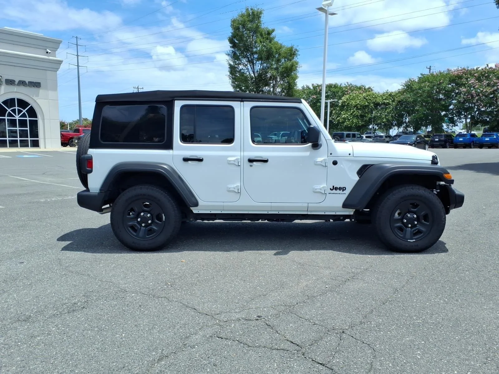 Used 2025 Bright White Clearcoat Jeep Sport image 10