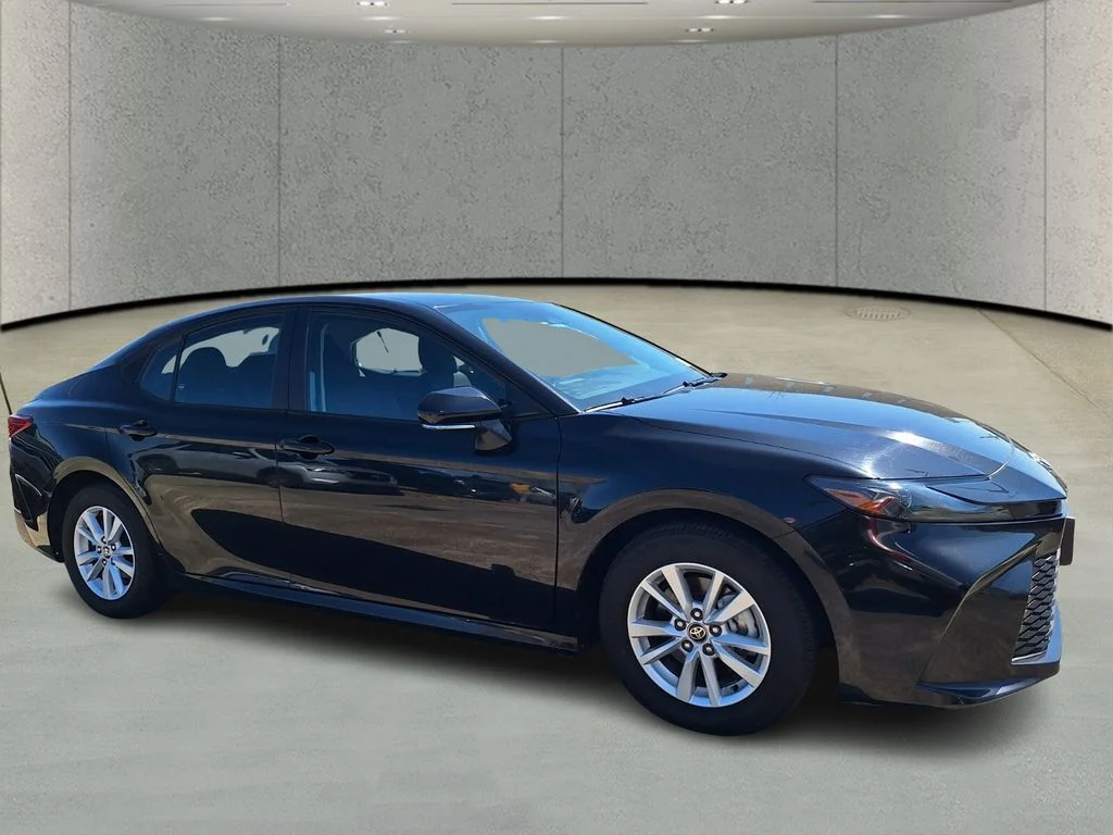 Used 2025 Midnight Black Metallic Toyota LE image 3