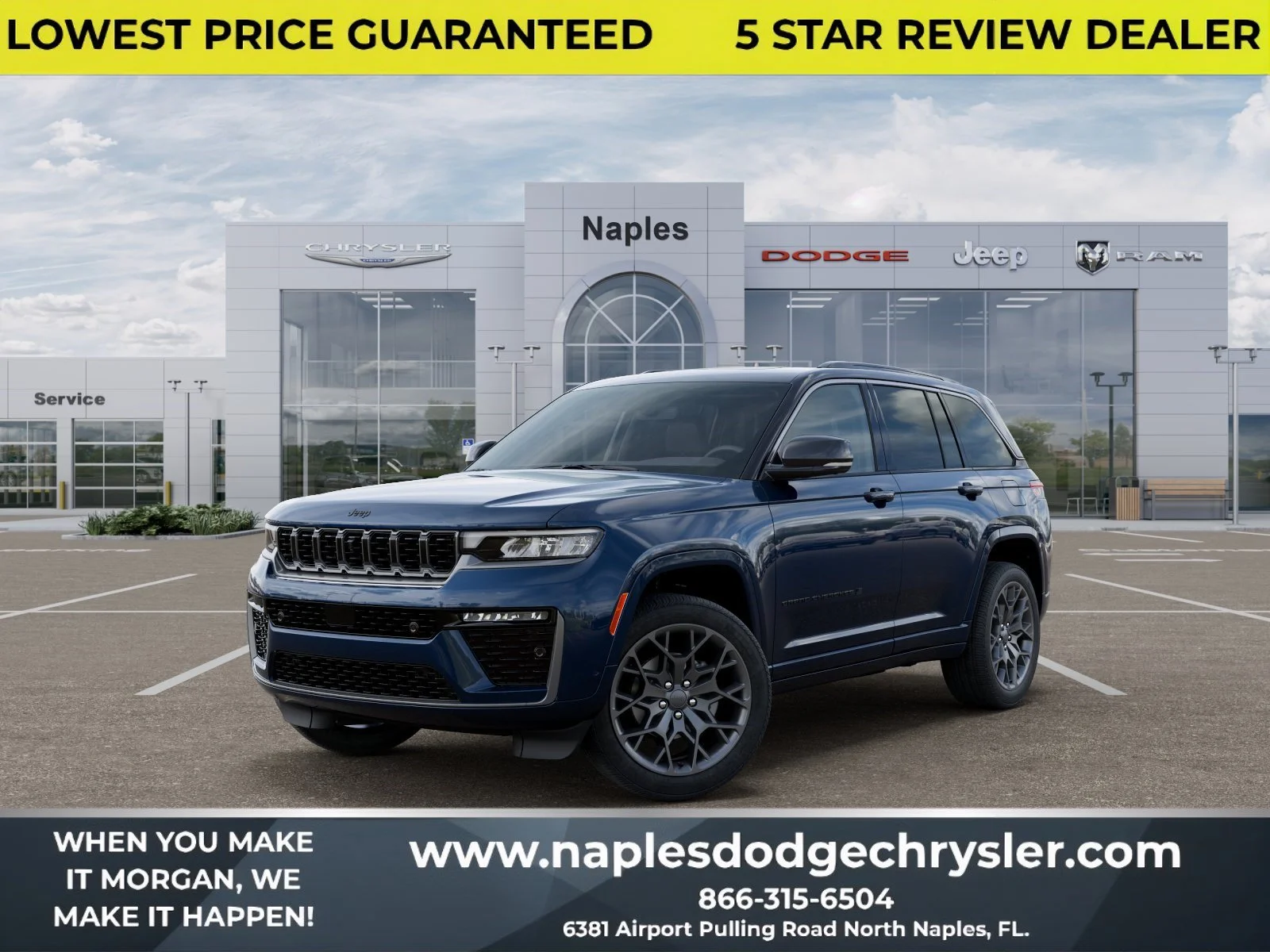 New 2026 Fathom Blue Pearl-Coat Exterior Paint Jeep Summit image 1