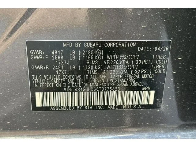 New 2026 MAGNETITE GRAY PEARL Subaru Premium image 66