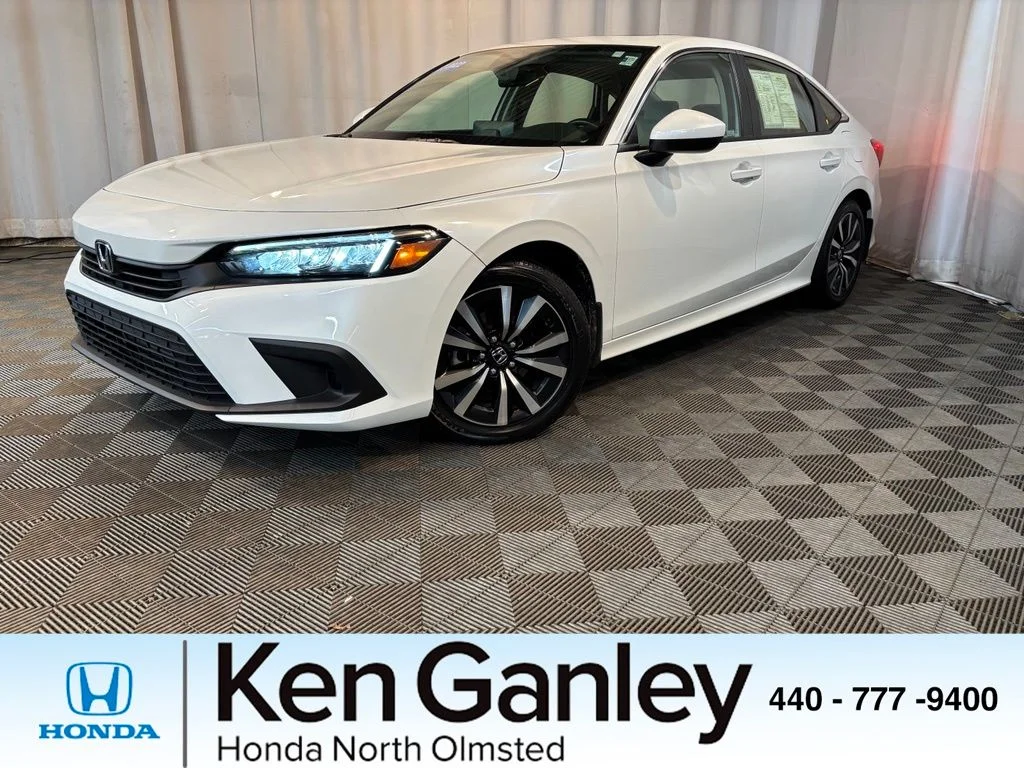 Certified Used 2022 Platinum White Pearl Honda EX image 1