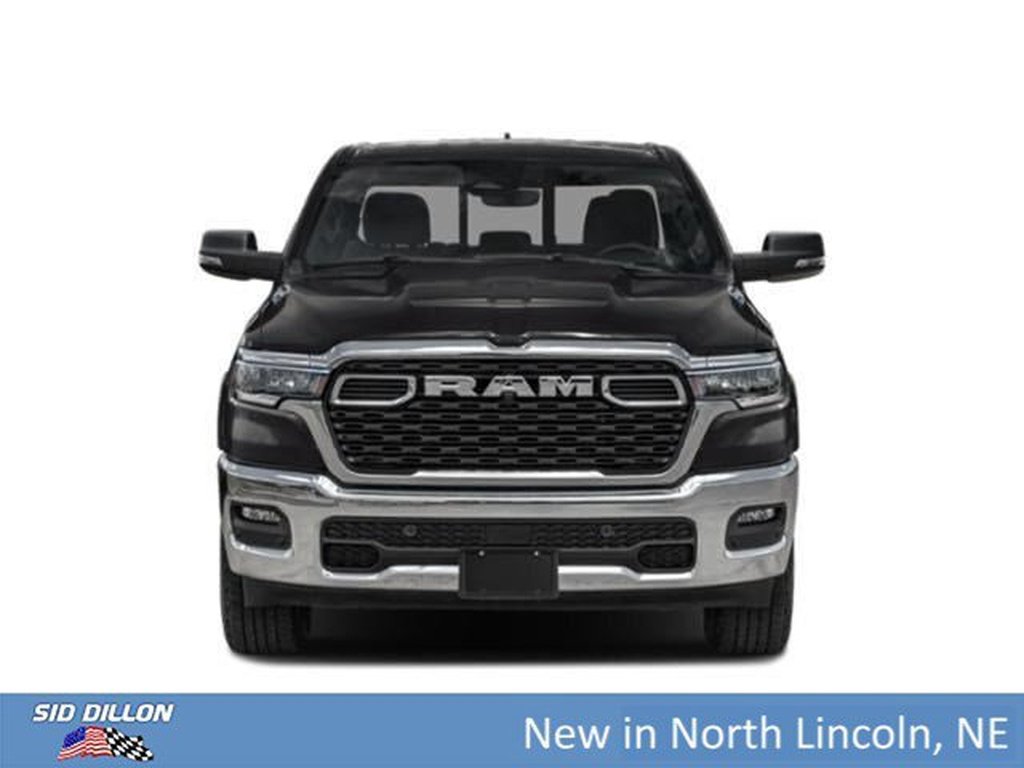 New 2026 Diamond Black Crystal Pearl-Coat Exterior Paint RAM Big Horn Crew Cab 4x4 5