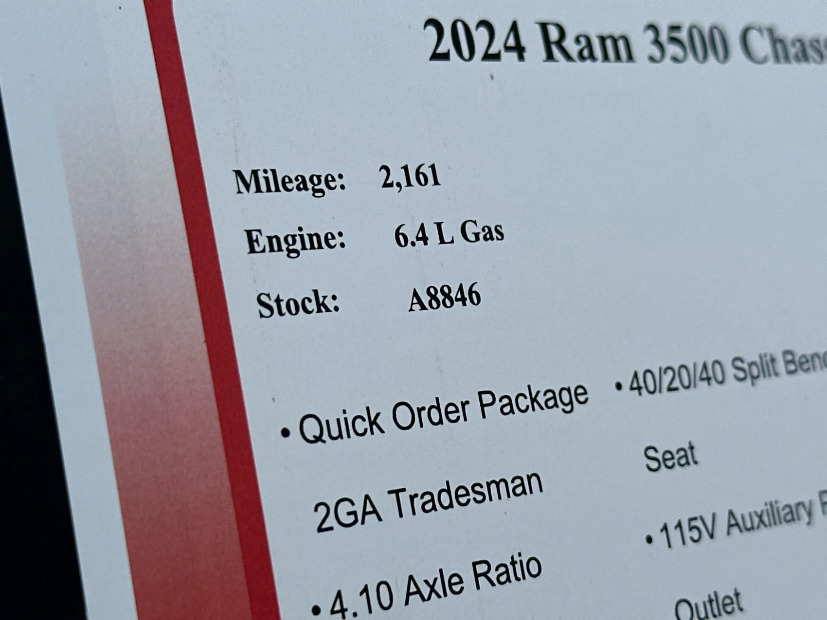 2024 RAM Ram 3500 Chassis Cab Tradesman - Photo 24