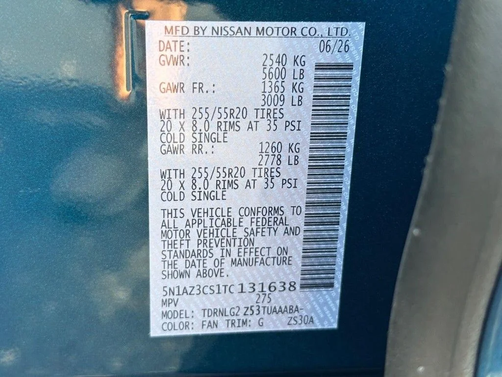 New 2026 Aurora Blue Pearl Metallic Nissan SL image 21