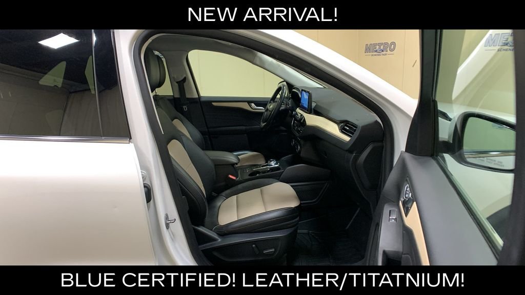Certified Used 2022 White Metallic Ford Titanium image 11