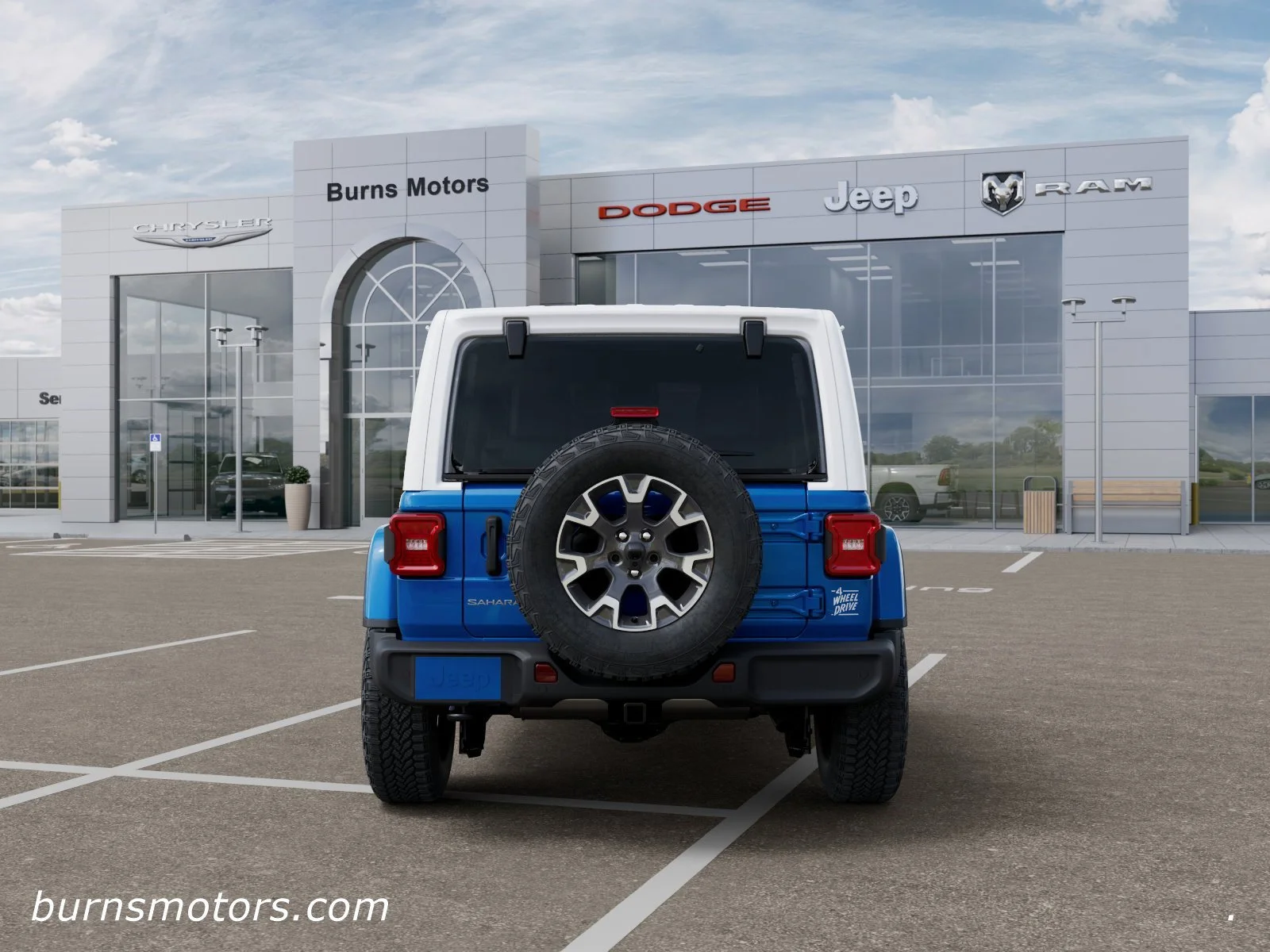 New 2026 Hydro Blue Pearl-Coat Exterior Paint Jeep Sahara 4-Door image 7