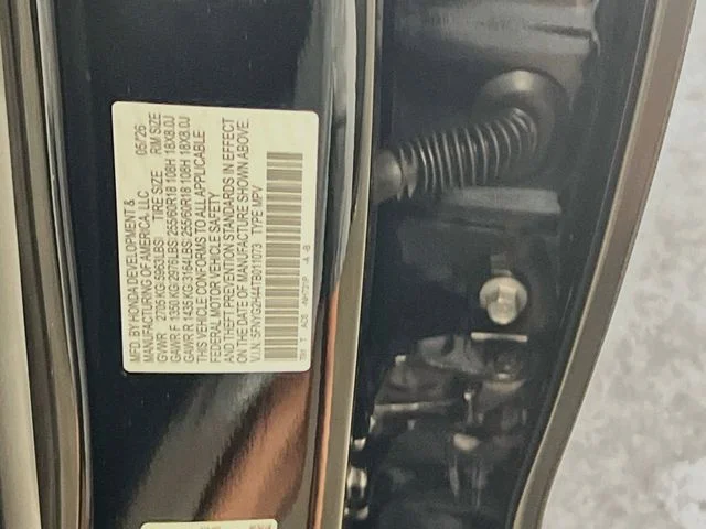 New 2026 Crystal Black Pearl Honda EX-L image 24
