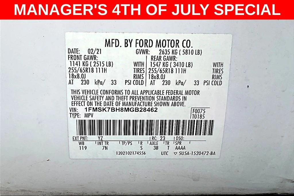 Used 2021 Oxford White Ford Base image 21
