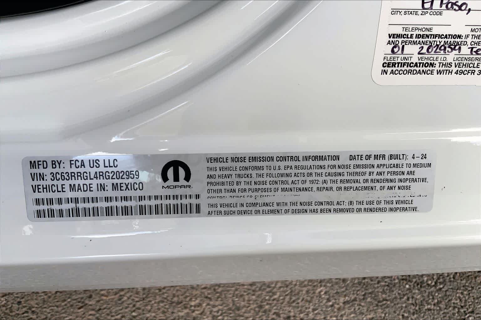 Used 2024 Bright White Clearcoat Ram Tradesman image 37
