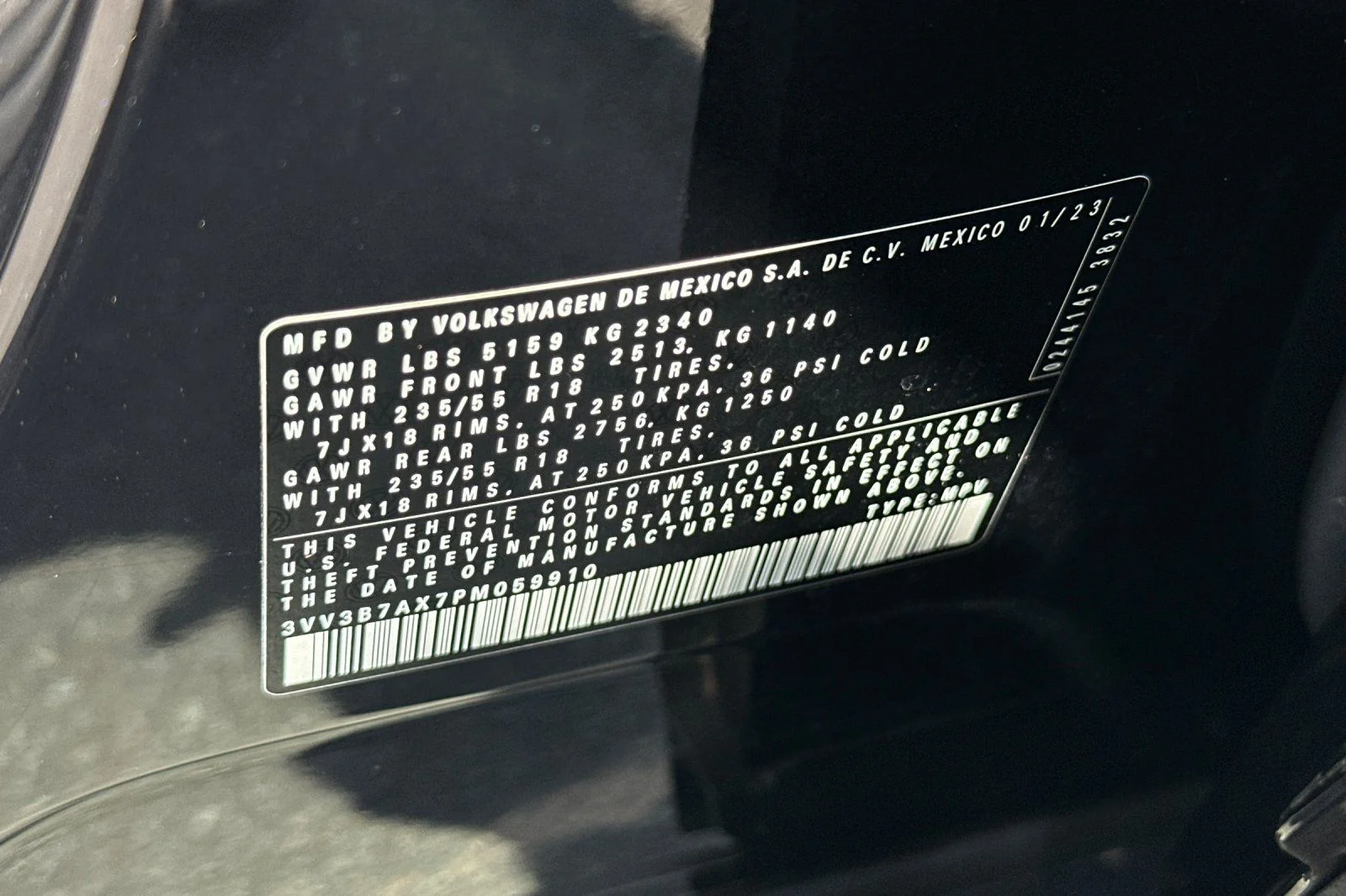Certified Used 2023 Black Volkswagen 2.0T SE image 30