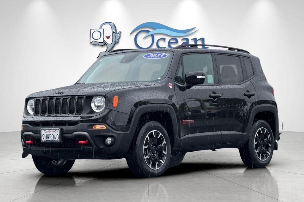 Used 2023 Black Clearcoat Jeep Trailhawk image 9