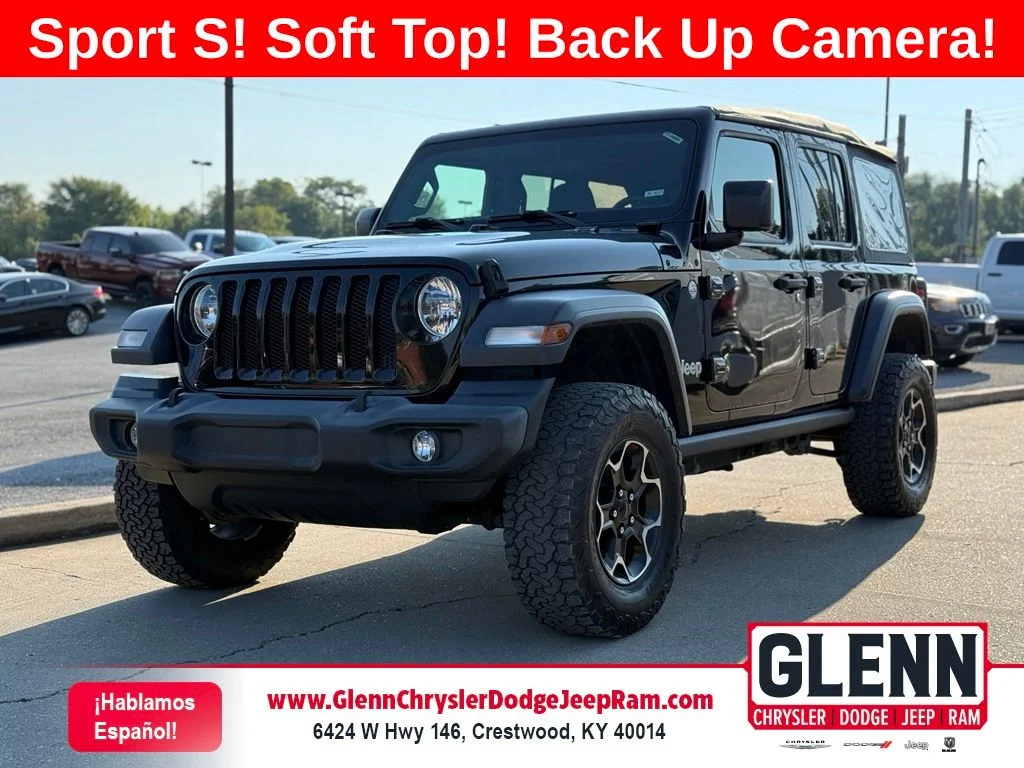Used 2018 Black Jeep Unlimited Sport S image 1