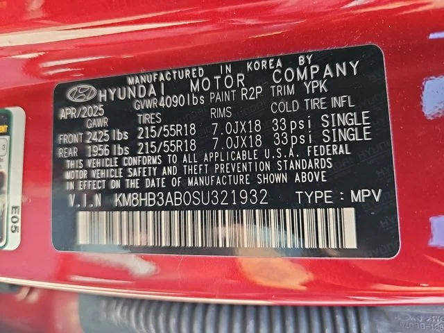 Used 2025 Red Hyundai SEL image 33