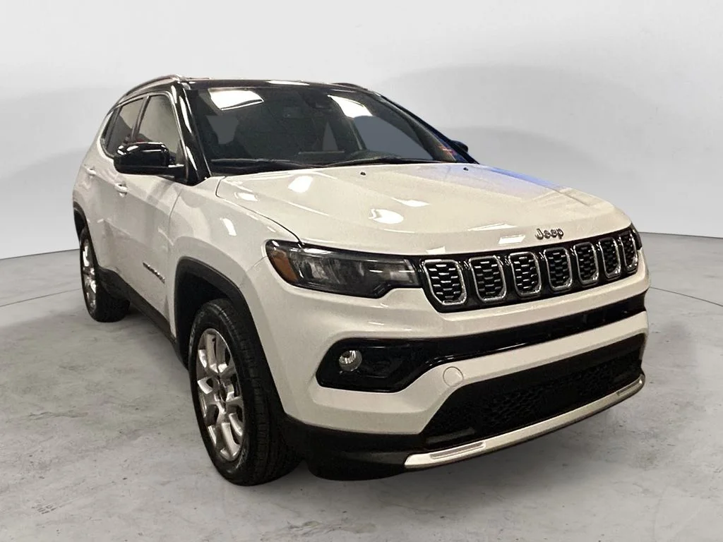 Used 2025 Bright White Jeep Limited image 7