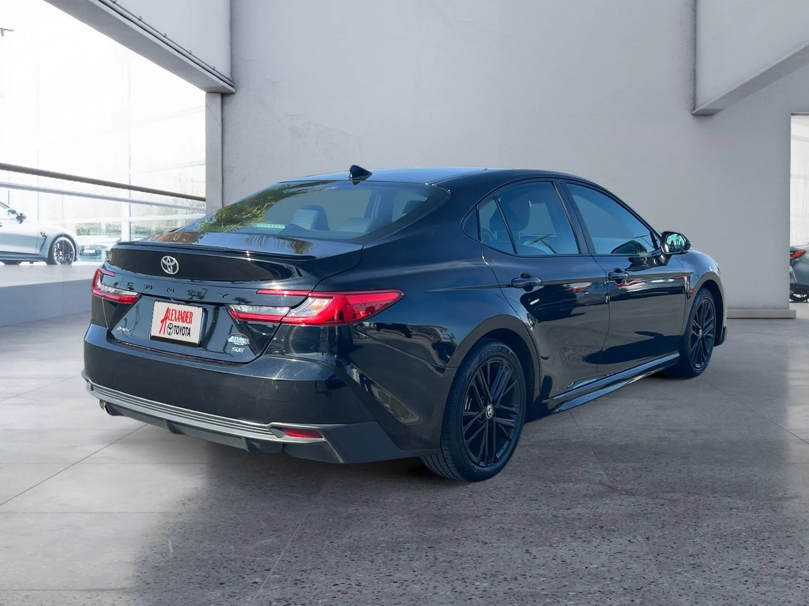 Used 2025 Midnight Black Metallic Toyota SE image 5