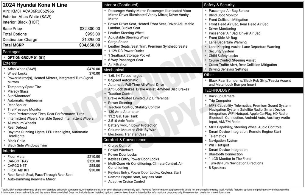 Used 2024 Atlas White Hyundai N Line image 11