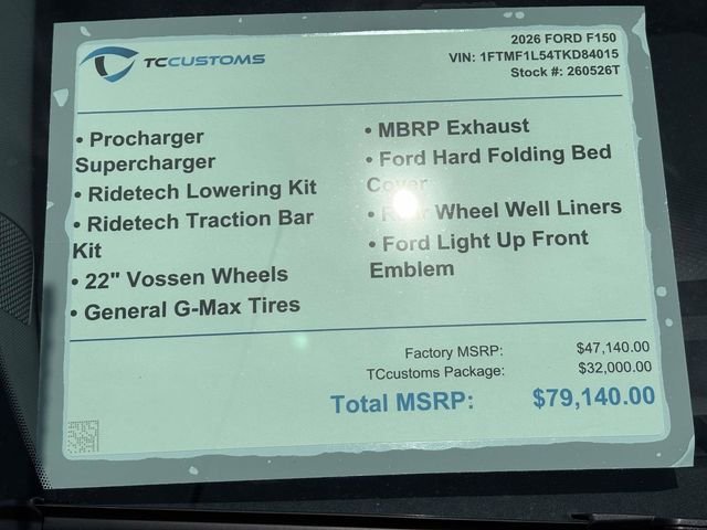 New 2026 Carbonized Gray Metallic Ford TCcustoms image 23