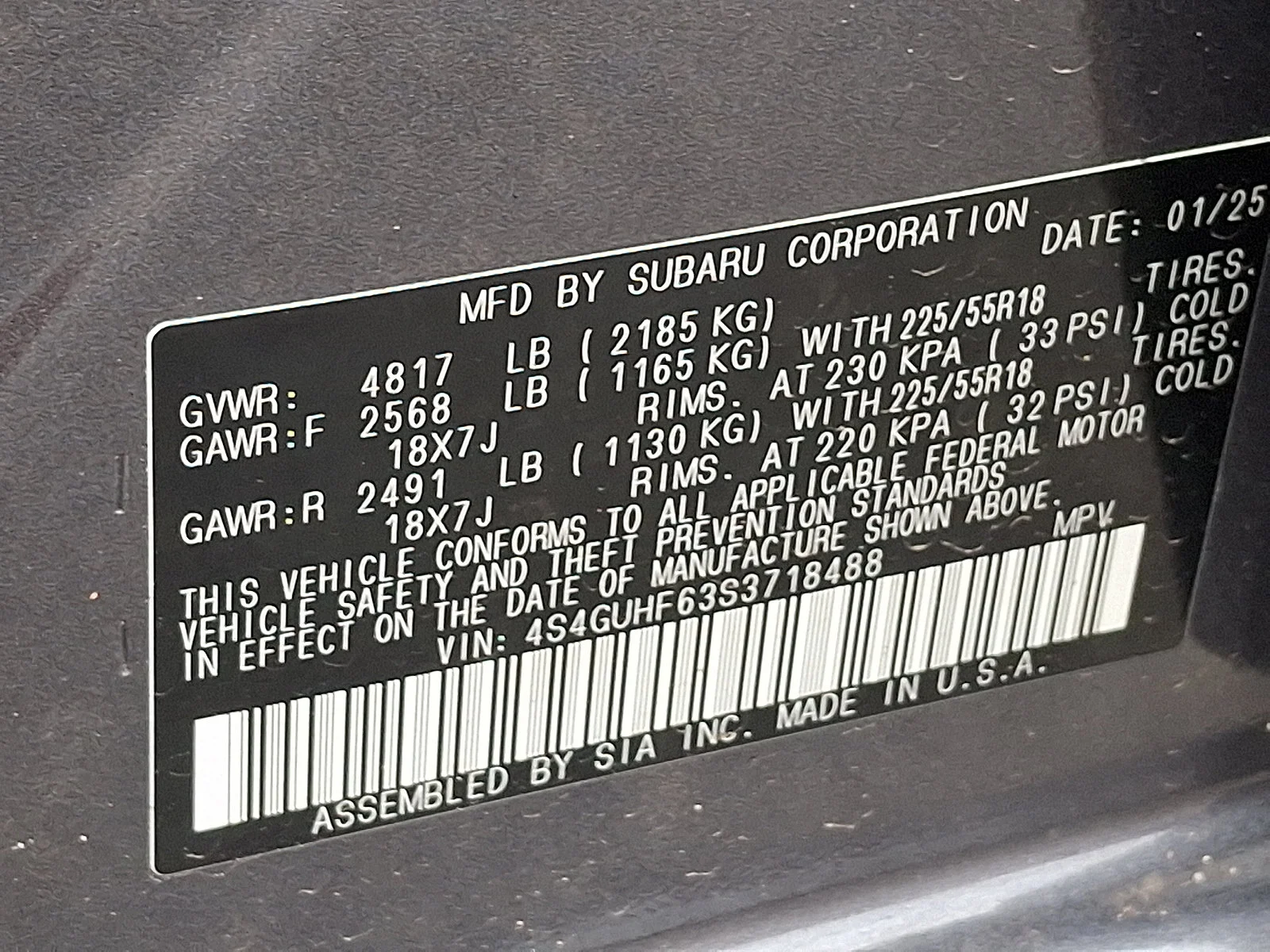 Used 2025 Magnetite Gray Metallic Subaru Sport image 28