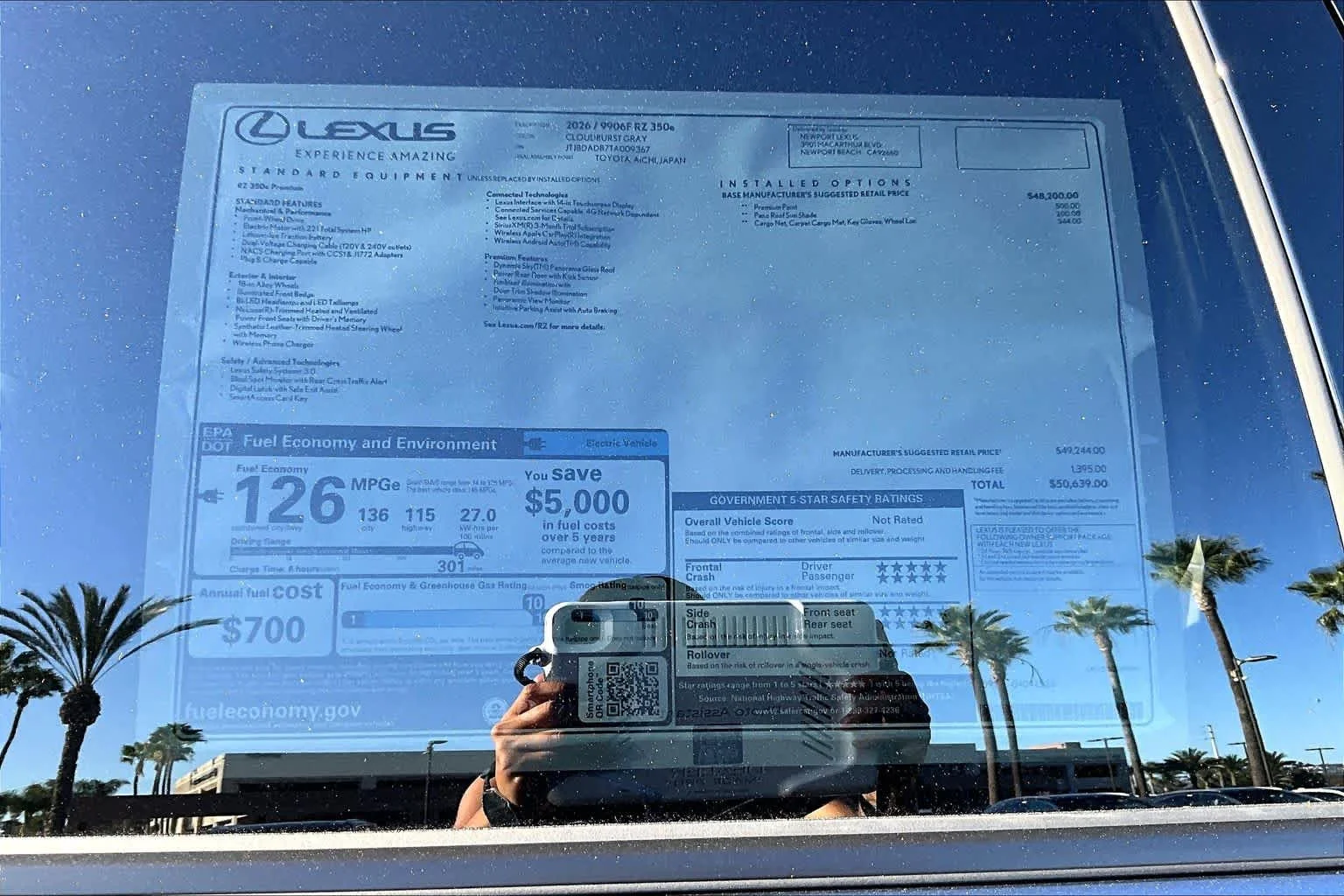 New 2026 Cloudburst Gray Lexus PREMIUM image 22