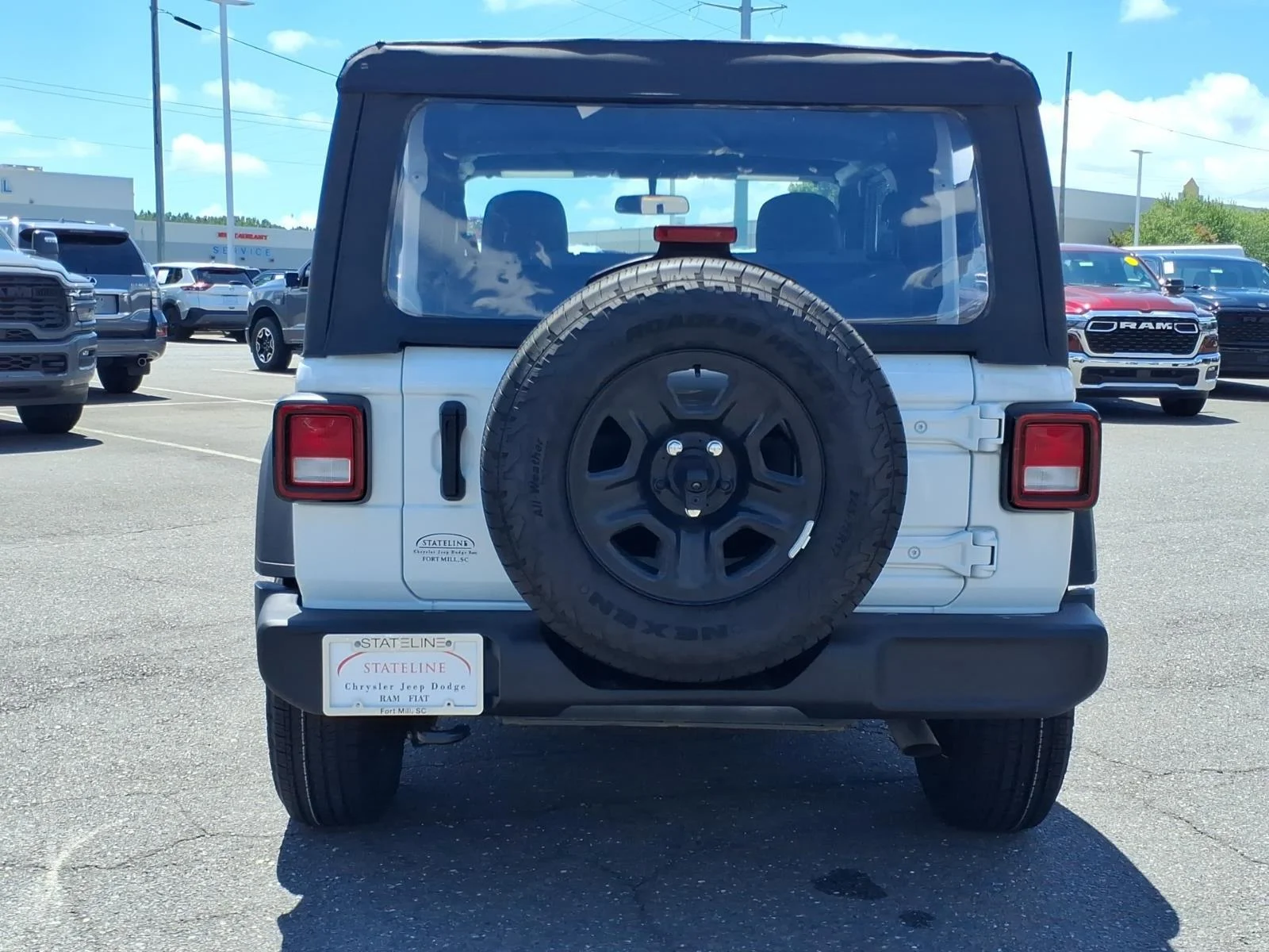Used 2025 Bright White Clearcoat Jeep Sport image 15