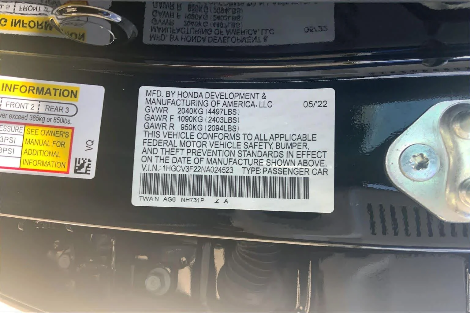 Used 2022 Crystal Black Pearl Honda Sport image 31