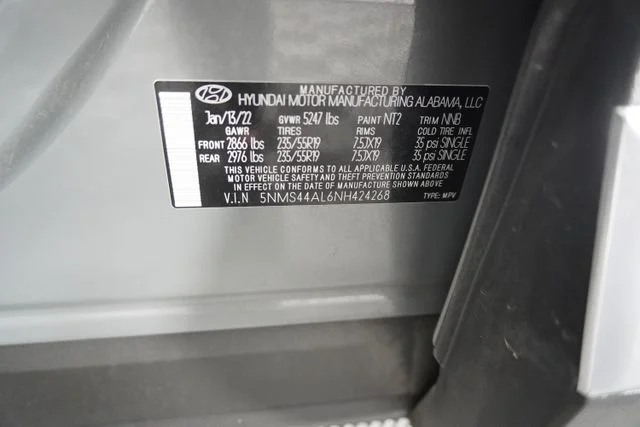 Used 2022 Gray Hyundai Limited image 22