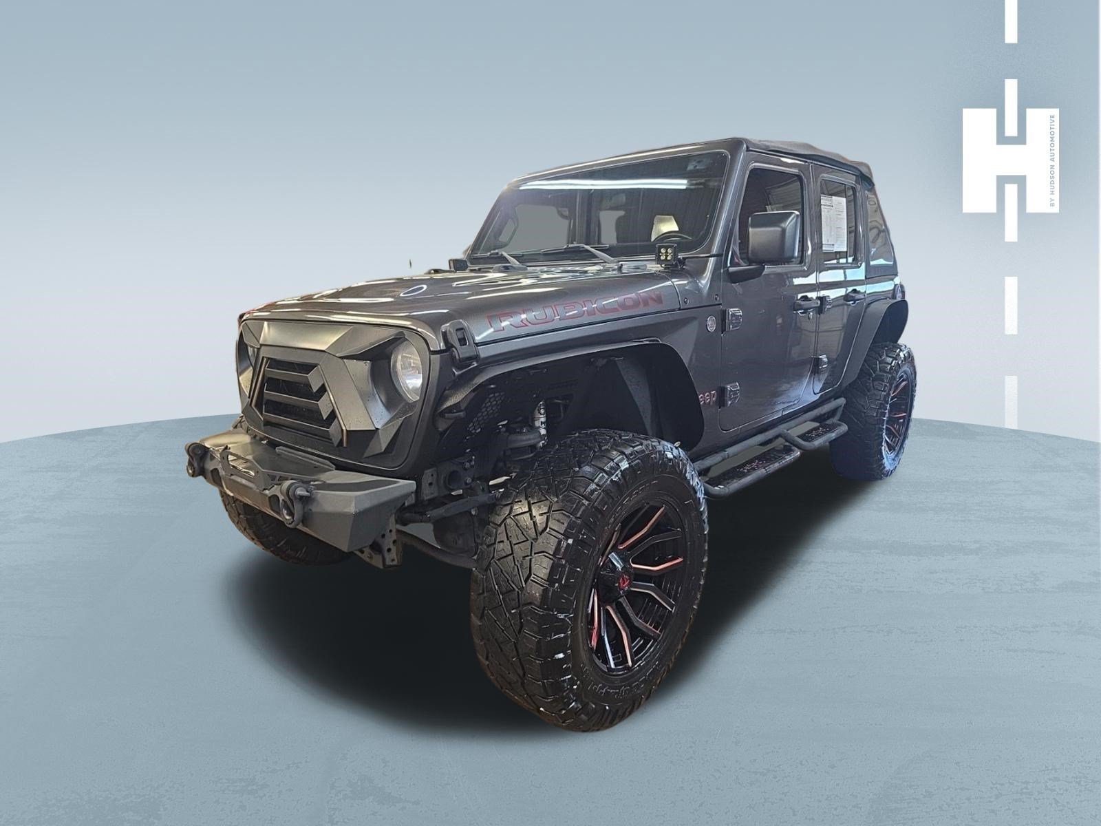 Used 2021 Granite Crystal Metallic Clearcoat Jeep Unlimited Rubicon image 1
