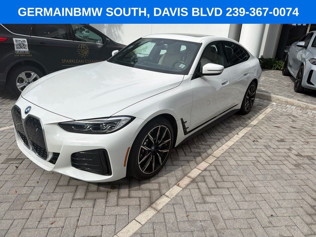 Certified 2023 BMW i4 40 with VIN WBY73AW00PFP93261 for sale in Naples, FL