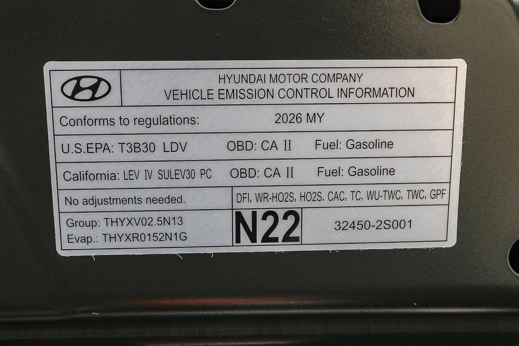 New 2026 Green Hyundai SEL Premium image 27