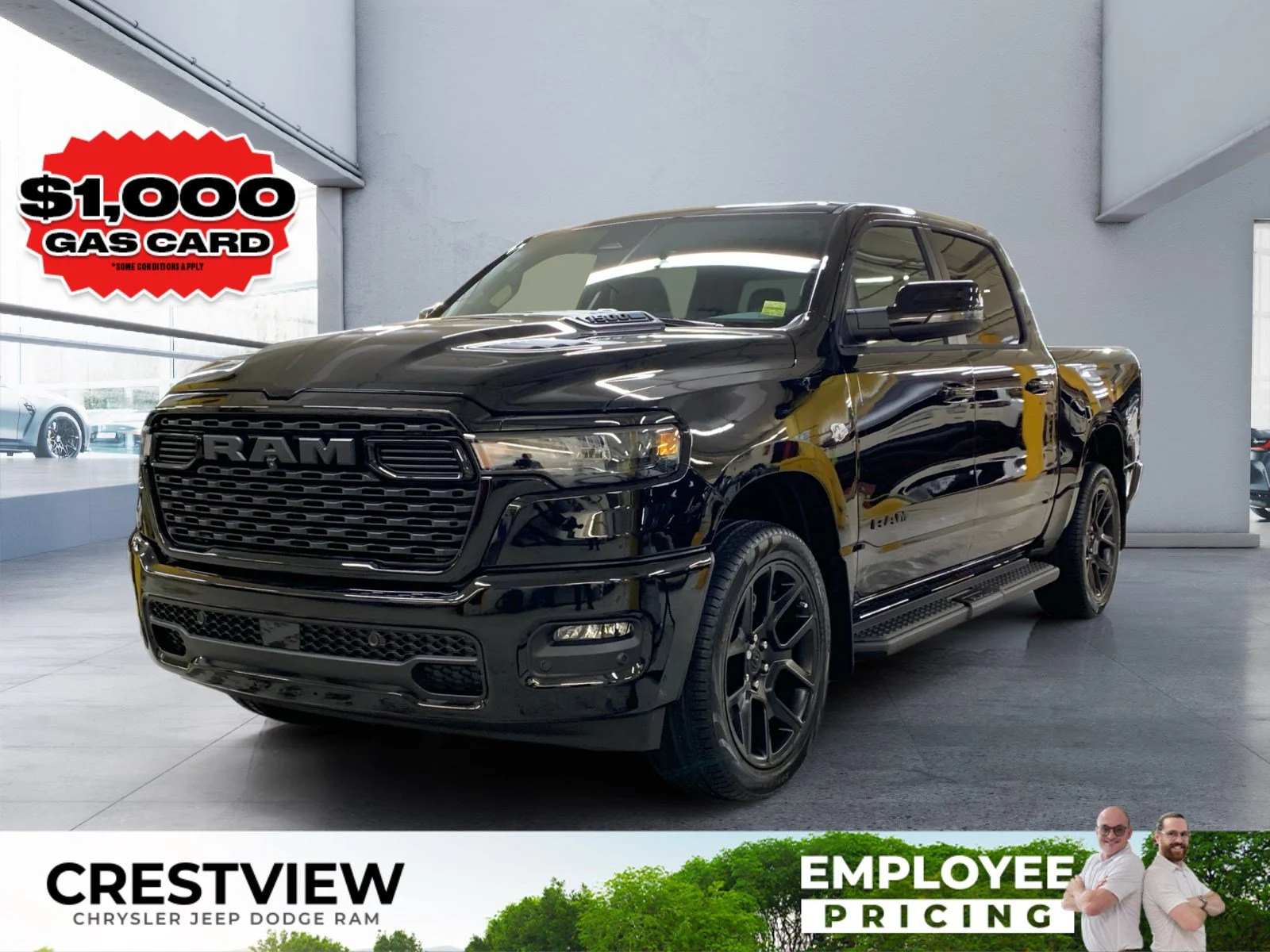 New 2026 Diamond Black Crystal Pearl Ram Sport image 1