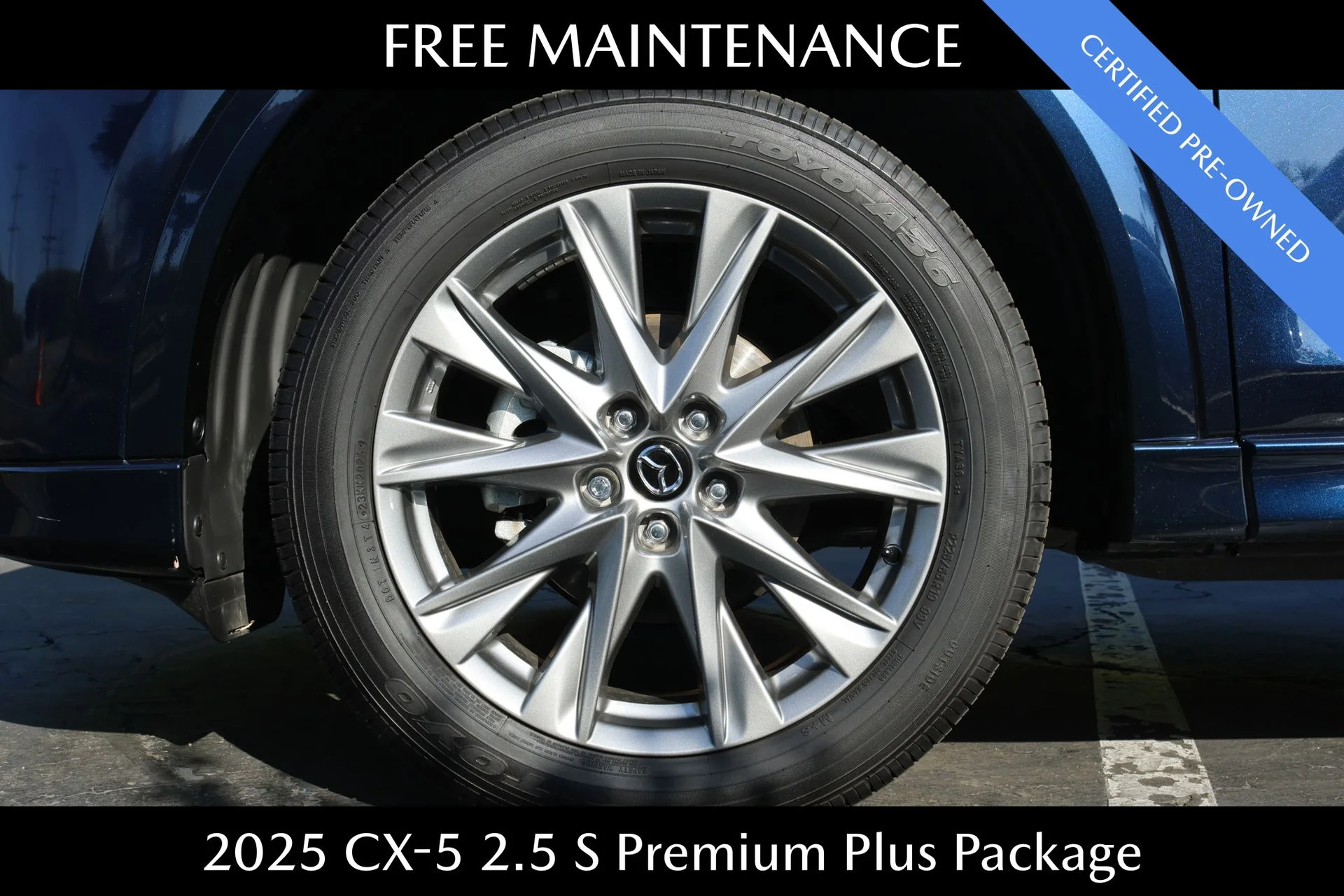 Certified Used 2025 Blue Mazda 2.5 S Premium Plus Package image 5