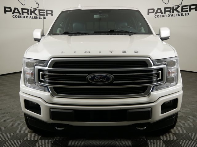 Used 2018 White Platinum Metallic Tri-Coat Ford Crew Cab Limited image 3