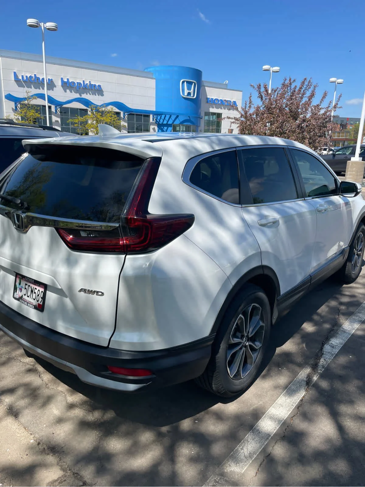 Certified 2020 Honda CR-V EX-L with VIN 2HKRW2H88LH686114 for sale in Hopkins, Minnesota