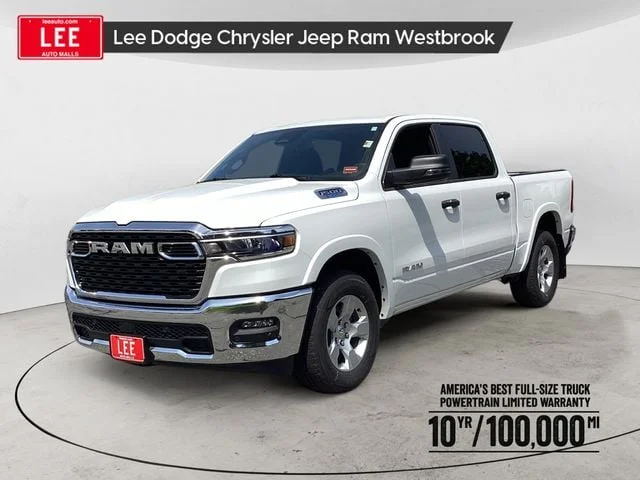 New 2026 Bright White Clearcoat Ram BIG HORN CREW CAB 4X4 5