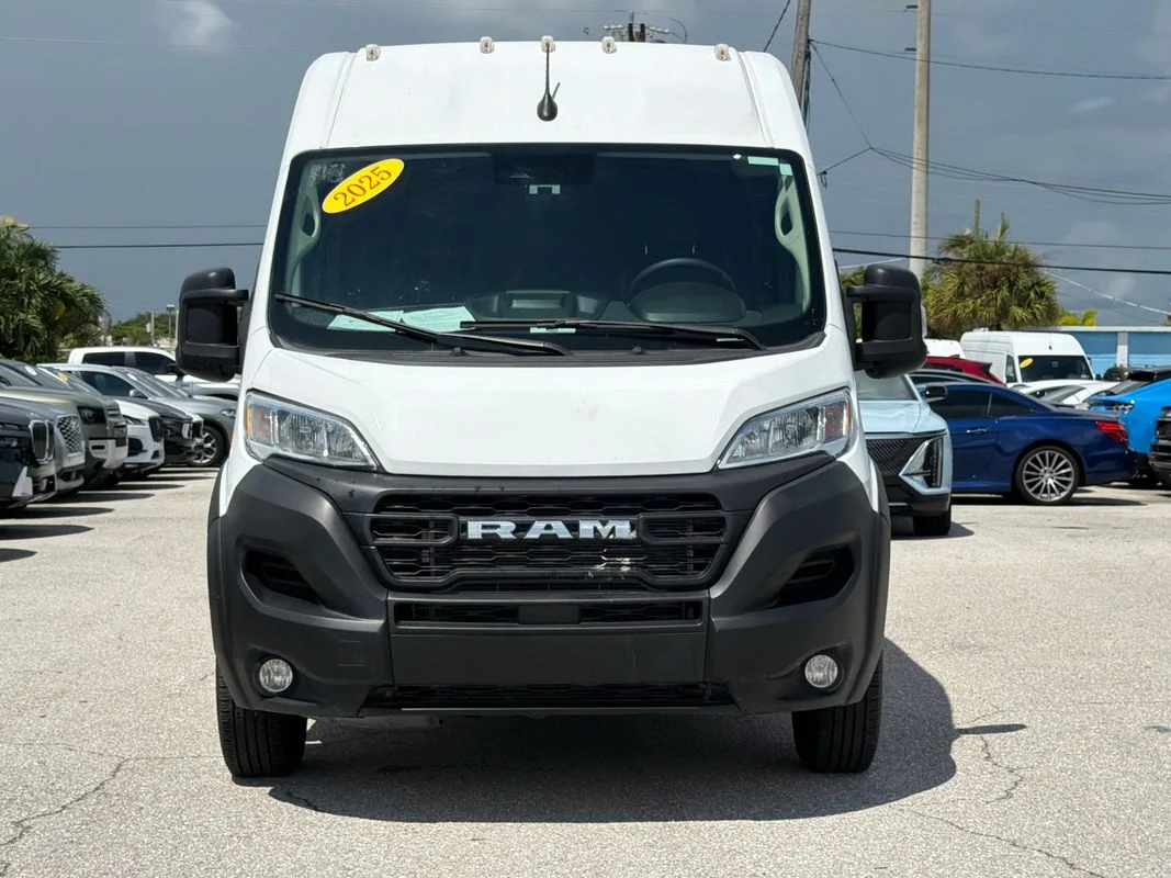 Used 2025 White Ram Cargo Van Tradesman High Roof 159" WB w/Pass Seat image 2