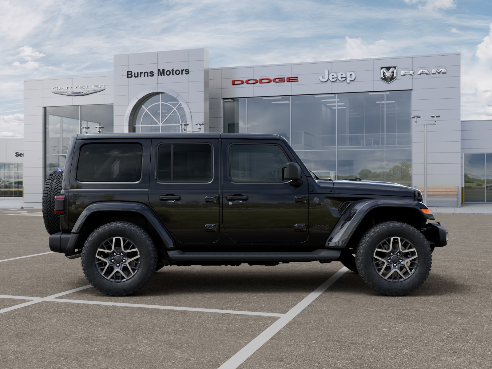 New 2026 Black Clear-Coat Exterior Paint Jeep Sahara 4-Door image 47