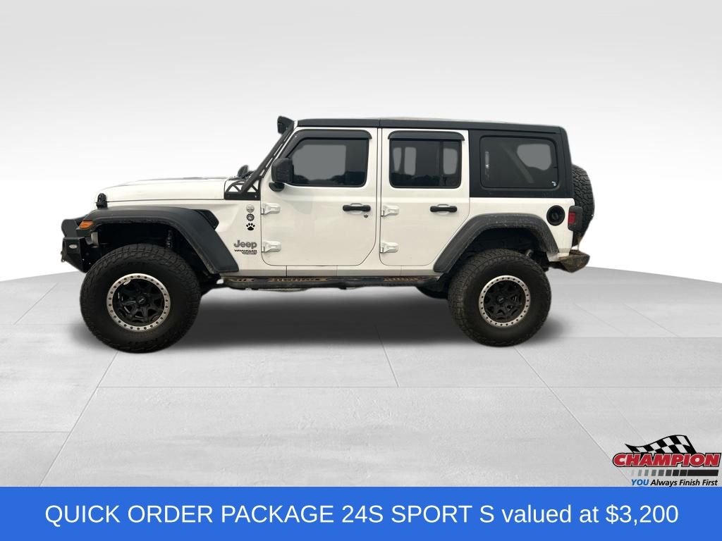 Used 2020 White Jeep Unlimited Sport S image 2