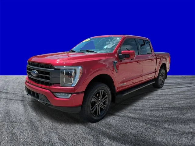 Certified Used 2021 Red Metallic Ford Lariat image 8